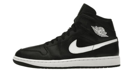 Air Jordan 1 Mid Black White authentique