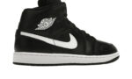 Air Jordan 1 Mid Black White - vue 4