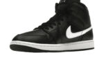Air Jordan 1 Mid Black White - vue 2