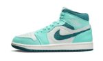 Air Jordan 1 Mid Bleached Turquoise authentique
