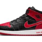 Air Jordan 1 Mid Bred Text authentique