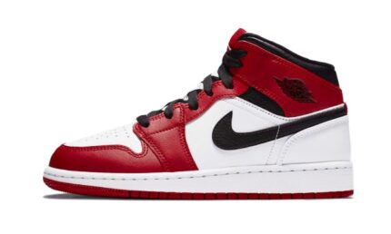 Air Jordan 1 Mid Chicago White authentique
