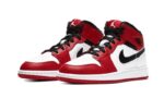 Air Jordan 1 Mid Chicago White - vue 2