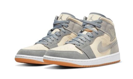 Air Jordan 1 Mid Coconut Milk Particle Grey - vue 2