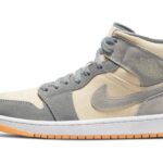 Air Jordan 1 Mid Coconut Milk Particle Grey authentique