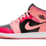 Air Jordan 1 Mid Coral Chalk Pink authentique