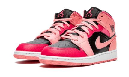 Air Jordan 1 Mid Coral Chalk Pink - vue 2