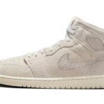 Air Jordan 1 Mid Craft Suede Ivory authentique