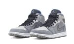 Air Jordan 1 Mid Crater Grey University Blue - vue 2