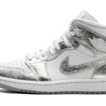 Air Jordan 1 Mid Crinkled Chrome authentique