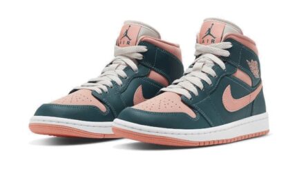 Air Jordan 1 Mid Dark Teal Green - vue 2