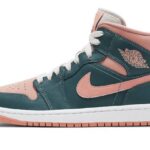 Air Jordan 1 Mid Dark Teal Green authentique