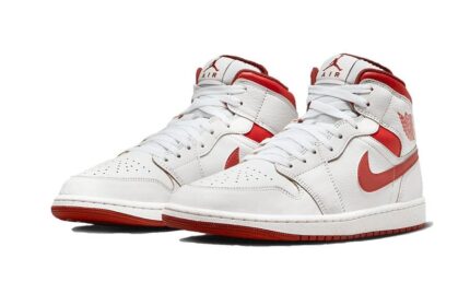 Air Jordan 1 Mid Dune Red - vue 2