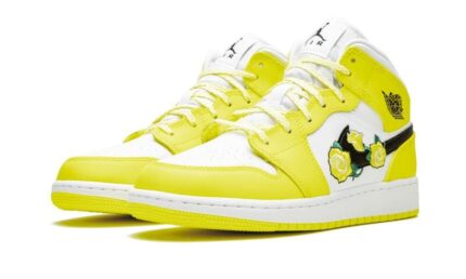 Air Jordan 1 Mid Dynamic Yellow - vue 2