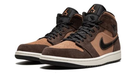 Air Jordan 1 Mid Earthy Brown - vue 2
