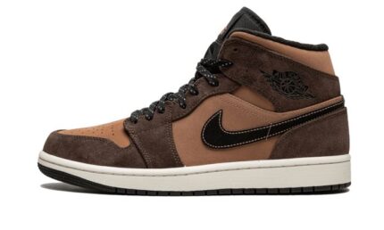 Air Jordan 1 Mid Earthy Brown authentique