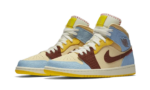 Air Jordan 1 Mid Fearless Maison Château Rouge - vue 2