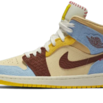 Air Jordan 1 Mid Fearless Maison Château Rouge authentique