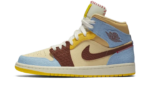 Air Jordan 1 Mid Fearless Maison Château Rouge authentique
