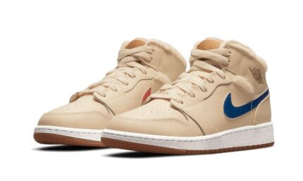 Air Jordan 1 Mid Fleece Pearl White - vue 2