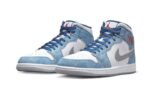Air Jordan 1 Mid French Blue Fire Red - vue 2