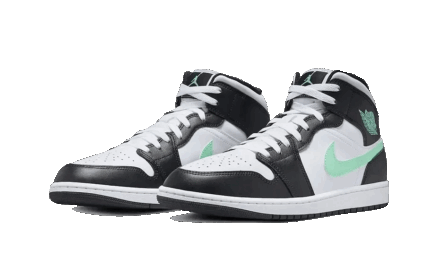 Air Jordan 1 Mid Green Glow  - vue 2