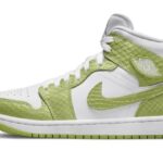 Air Jordan 1 Mid Green Python authentique