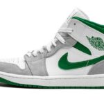 Air Jordan 1 Mid Grey Green authentique