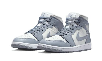 Air Jordan 1 Mid Grey Sail - vue 2