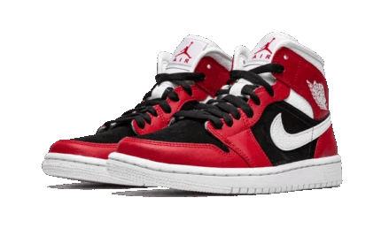 Air Jordan 1 Mid Gym Red Black - vue 2