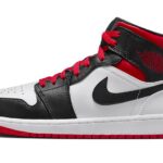 Air Jordan 1 Mid Gym Red Black Toe authentique