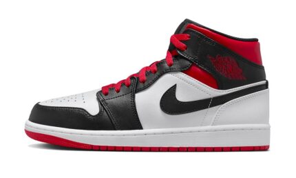 Air Jordan 1 Mid Gym Red Black Toe authentique