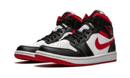 Air Jordan 1 Mid Gym Red Black White - vue 2