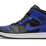 Air Jordan 1 Mid Hyper Royal Tumbled Leather authentique