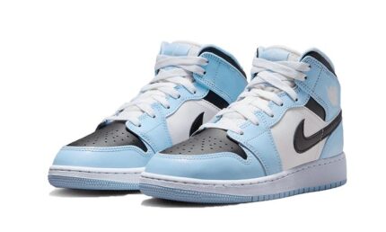 Air Jordan 1 Mid Ice Blue - vue 2