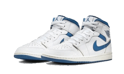 Air Jordan 1 Mid Industrial Blue - vue 2