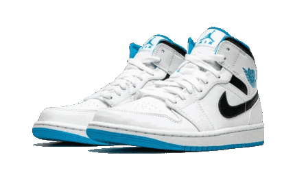 Air Jordan 1 Mid Laser Blue - vue 2