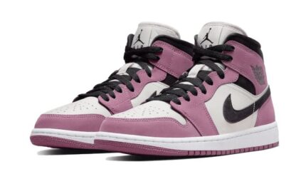 Air Jordan 1 Mid Light Mulberry - vue 2