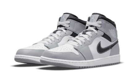 Air Jordan 1 Mid Light Smoke Grey Anthracite - vue 2