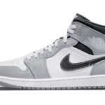 Air Jordan 1 Mid Light Smoke Grey Anthracite authentique