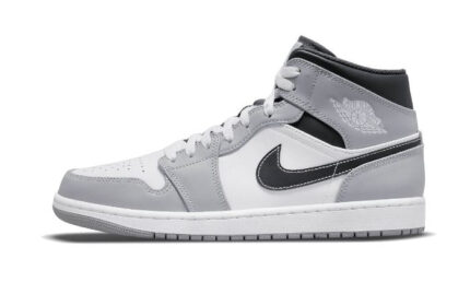 Air Jordan 1 Mid Light Smoke Grey Anthracite authentique