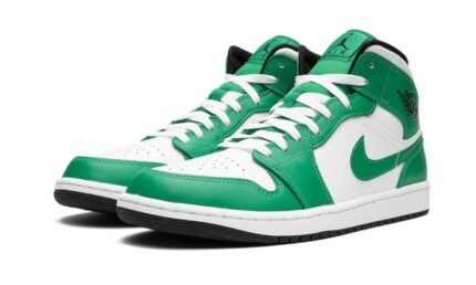 Air Jordan 1 Mid Lucky Green - vue 2