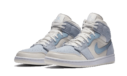 Air Jordan 1 Mid Mixed Textures Blue - vue 2