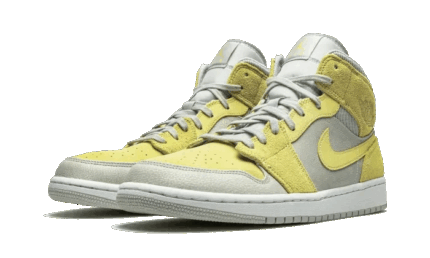 Air Jordan 1 Mid Mixed Textures Yellow - vue 2