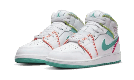 Air Jordan 1 Mid Multi Knit - vue 2