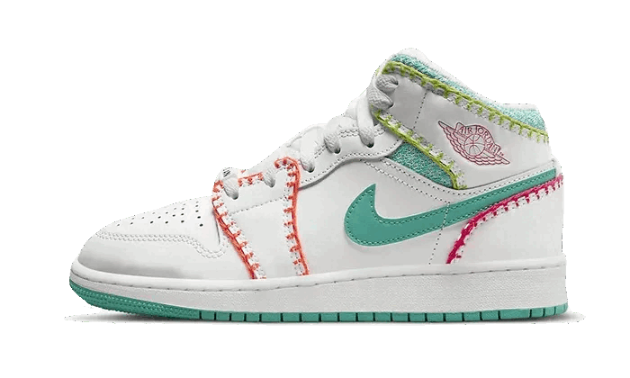 air-jordan-1-mid-multi-knit-551038 Air Jordan 1 Mid Multi Knit authentique
