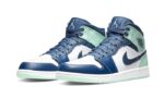 Air Jordan 1 Mid Mystic Navy Mint Foam - vue 2