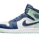 Air Jordan 1 Mid Mystic Navy Mint Foam authentique
