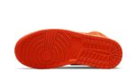 Air Jordan 1 Mid Orange Black - vue 3