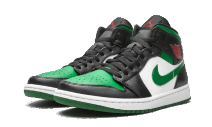 Air Jordan 1 Mid Pine Green - vue 2